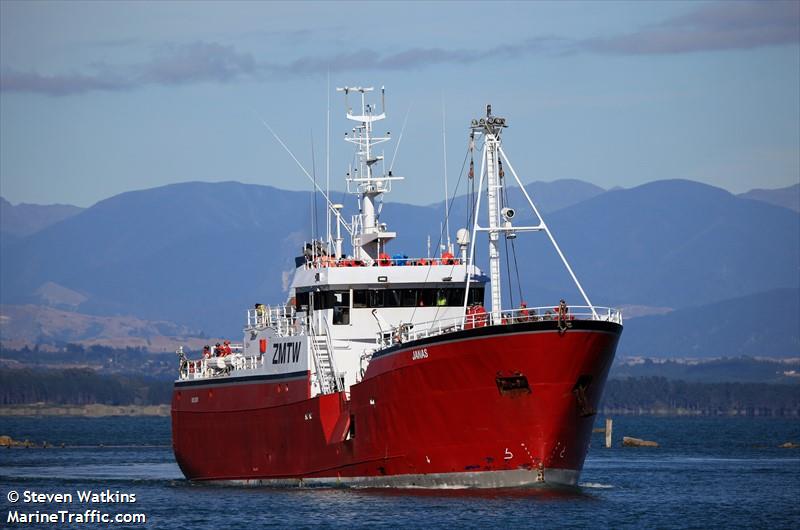 janas (Fishing Vessel) - IMO 9057109, MMSI 512006000, Call Sign ZMTW under the flag of New Zealand