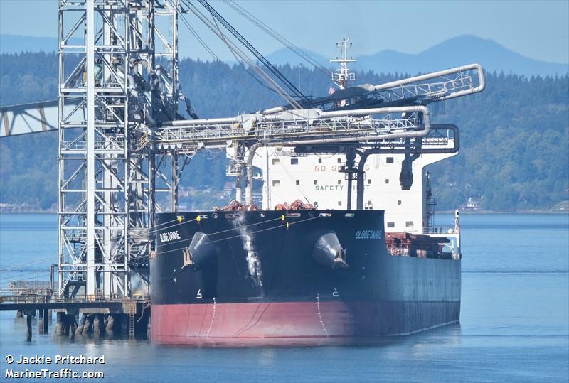 globe danae (Bulk Carrier) - IMO 9483499, MMSI 538003821, Call Sign V7TK7 under the flag of Marshall Islands