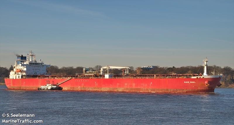 nave rigel (Crude Oil Tanker) - IMO 9638551, MMSI 538005015, Call Sign V7AK4 under the flag of Marshall Islands