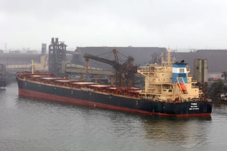 toba (Bulk Carrier) - IMO 9710543, MMSI 538006220, Call Sign V7KR8 under the flag of Marshall Islands