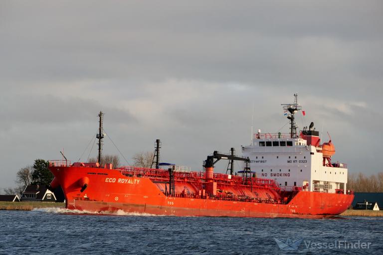 eco royalty (LPG Tanker) - IMO 9710323, MMSI 538006249, Call Sign V7LA9 under the flag of Marshall Islands