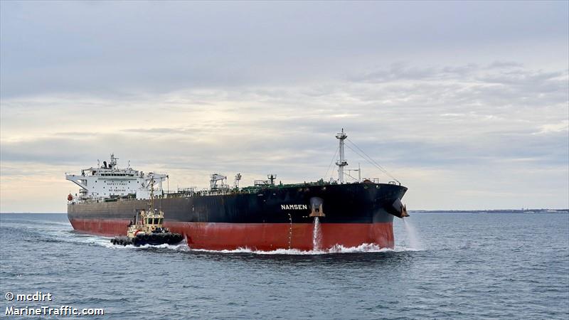 namsen (Crude Oil Tanker) - IMO 9761528, MMSI 538006702, Call Sign V7QJ6 under the flag of Marshall Islands