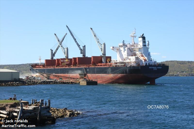 southport eagle (Bulk Carrier) - IMO 9575228, MMSI 538007406, Call Sign V7FW5 under the flag of Marshall Islands