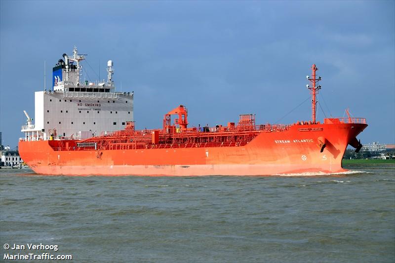 stream atlantic (Chemical/Oil Products Tanker) - IMO 9829722, MMSI 538008202, Call Sign V7A2075 under the flag of Marshall Islands