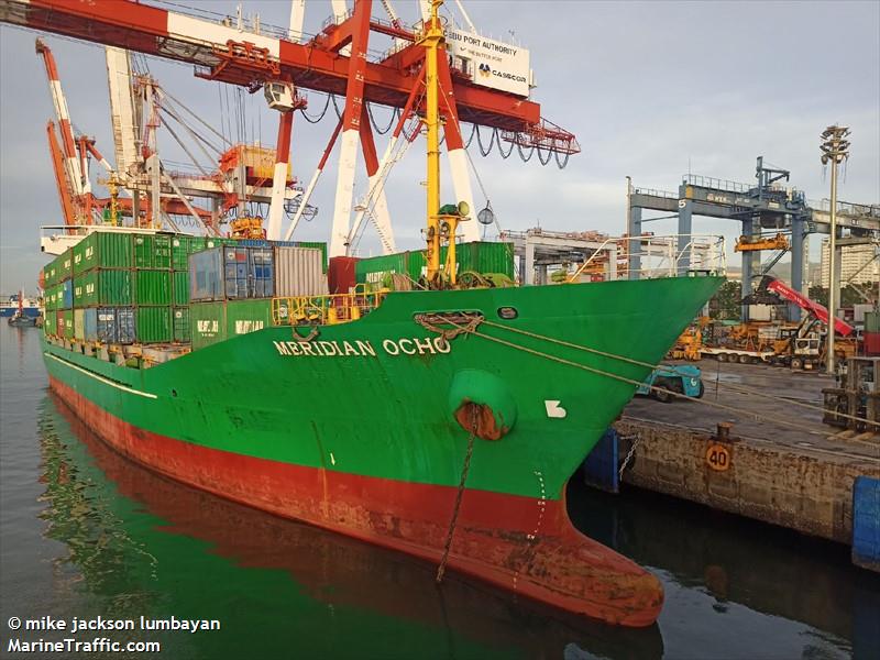 meridian ocho (Container Ship) - IMO 9116759, MMSI 548350500, Call Sign DUA3627 under the flag of Philippines