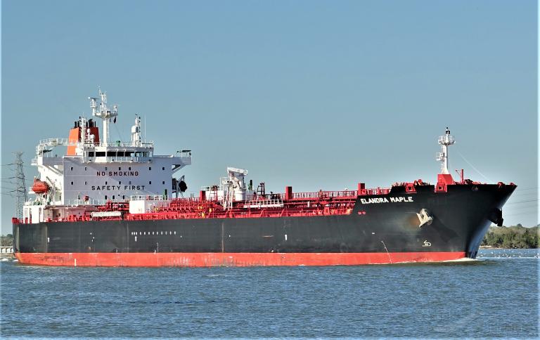 elandra maple (Chemical/Oil Products Tanker) - IMO 9831191, MMSI 636018543, Call Sign D5QE5 under the flag of Liberia