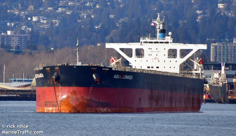 aqua bonanza (Bulk Carrier) - IMO 9446465, MMSI 636018577, Call Sign D5QI7 under the flag of Liberia