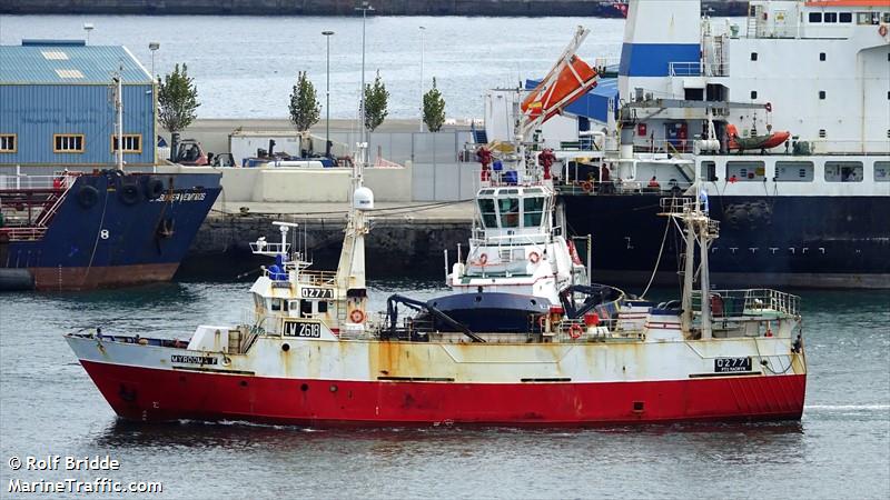 myrdoma f (Fishing Vessel) - IMO 9149093, MMSI 701097000, Call Sign LW2618 under the flag of Argentina