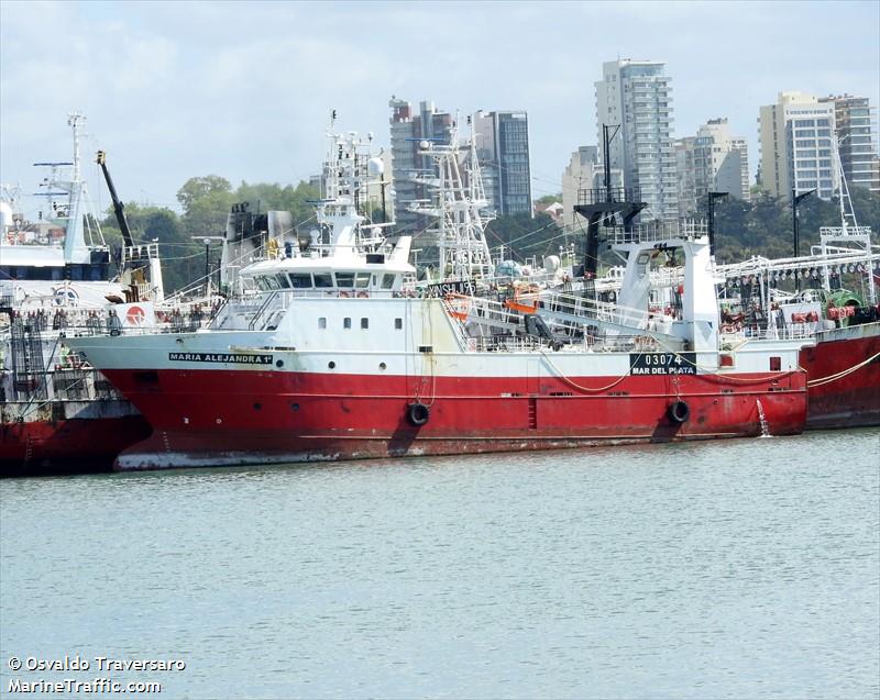 maria alejandra 1 (Fishing Vessel) - IMO 9828883, MMSI 701117000, Call Sign LW 9652 under the flag of Argentina