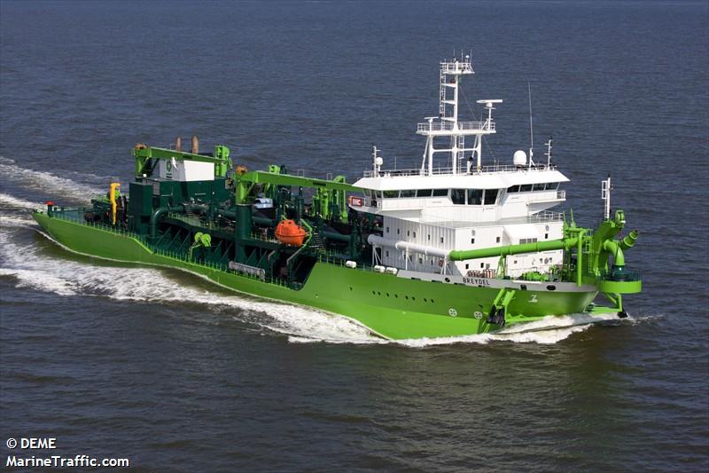 breydel (Hopper Dredger) - IMO 9382384, MMSI 205520000, Call Sign OROS under the flag of Belgium