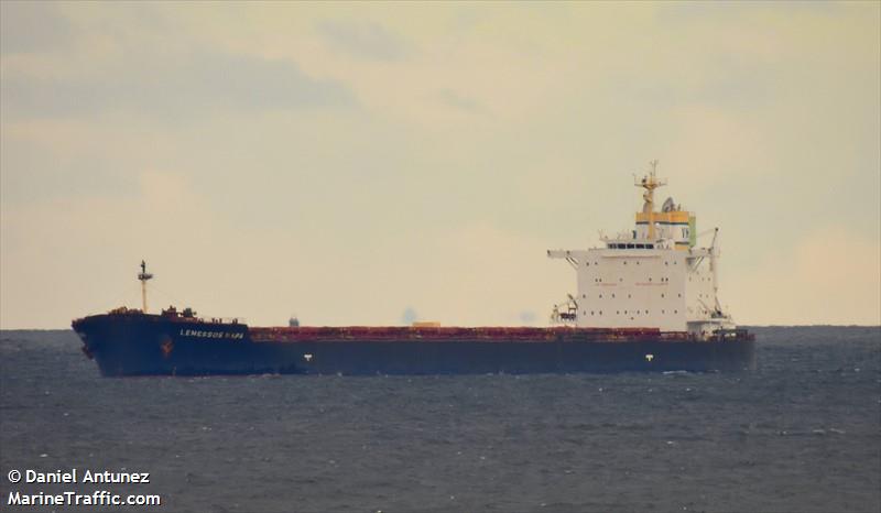 lemessos napa (Bulk Carrier) - IMO 9741293, MMSI 212589000, Call Sign 5BNF4 under the flag of Cyprus