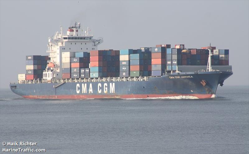 cma cgm jamaica (Container Ship) - IMO 9326770, MMSI 215650000, Call Sign 9HA5225 under the flag of Malta