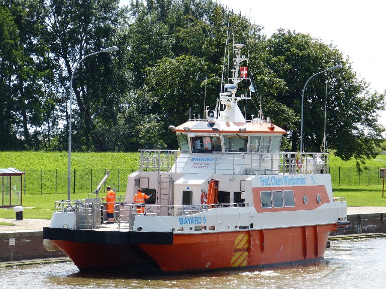 backer (Crew Boat) - IMO 9656981, MMSI 219017203, Call Sign OUYN2 under the flag of Denmark