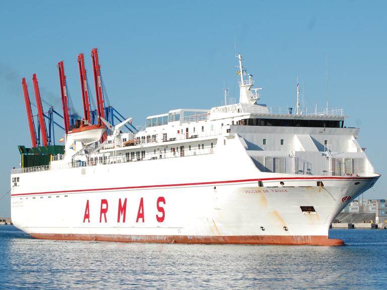 volcan de tauce (Passenger/Ro-Ro Cargo Ship) - IMO 9081588, MMSI 224761000, Call Sign EAGW under the flag of Spain