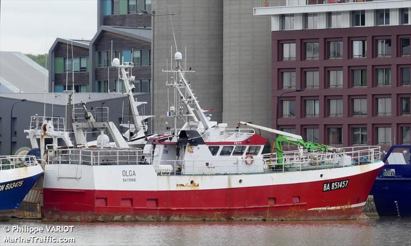 olga (Fishing vessel) - IMO , MMSI 228108900, Call Sign FKTT under the flag of France