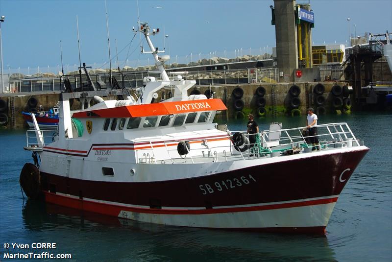 fv daytona (Fishing vessel) - IMO , MMSI 228148700, Call Sign FQCW under the flag of France