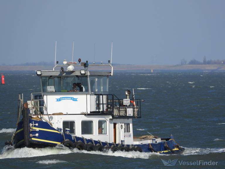 conquest 1 (Tug) - IMO , MMSI 244090082, Call Sign PF3158 under the flag of Netherlands
