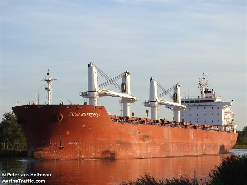 four butterfly (Bulk Carrier) - IMO 9480708, MMSI 248505000, Call Sign 9HA4678 under the flag of Malta