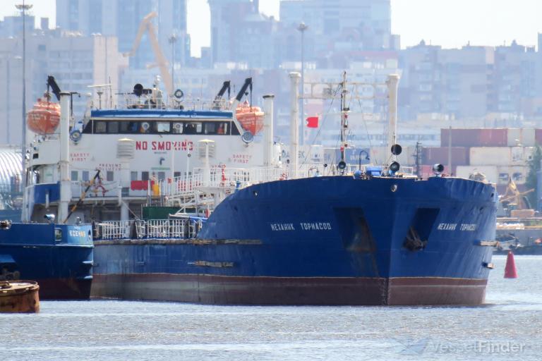 mekhanik tormasov (Tanker) - IMO 8889452, MMSI 273413700, Call Sign UCER under the flag of Russia
