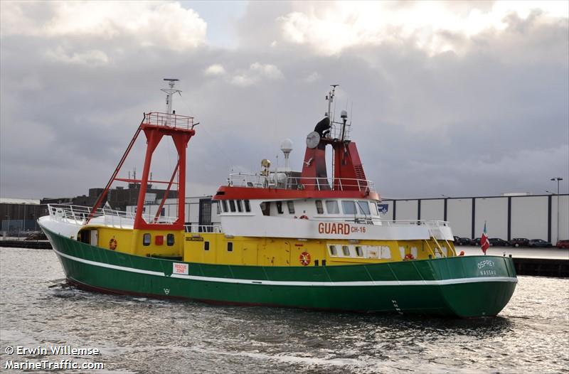 osprey (Utility Vessel) - IMO 8402694, MMSI 311000473, Call Sign C6CH5 under the flag of Bahamas