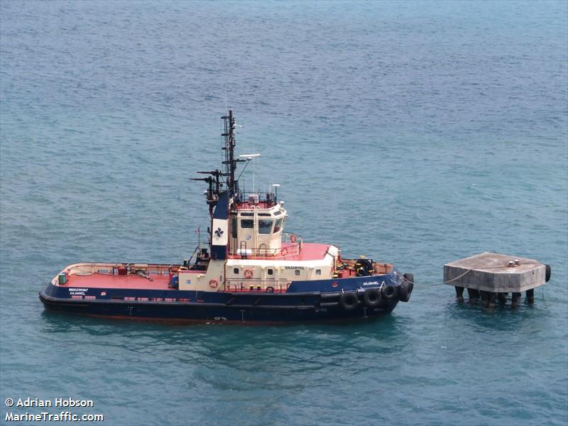 anjanvel (Tug) - IMO 9239367, MMSI 327801012, Call Sign HIAA41 under the flag of Dominican Rep