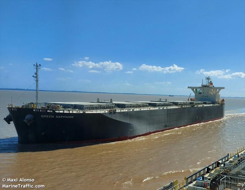 green sapphire (Wood Chips Carrier) - IMO 9682849, MMSI 351773000, Call Sign HOTI under the flag of Panama