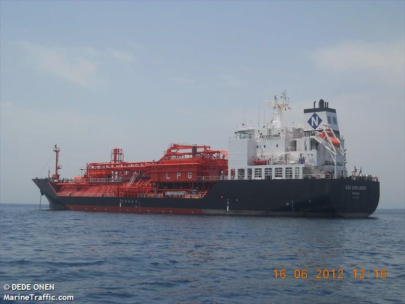 gaz explorer (LPG Tanker) - IMO 9506150, MMSI 354588000, Call Sign 3EUD2 under the flag of Panama
