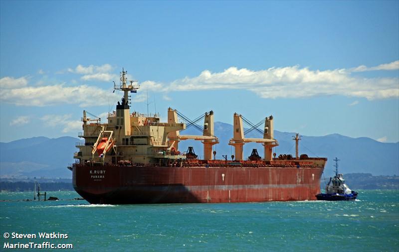 k.ruby (Bulk Carrier) - IMO 9514042, MMSI 370185000, Call Sign 3FEU under the flag of Panama