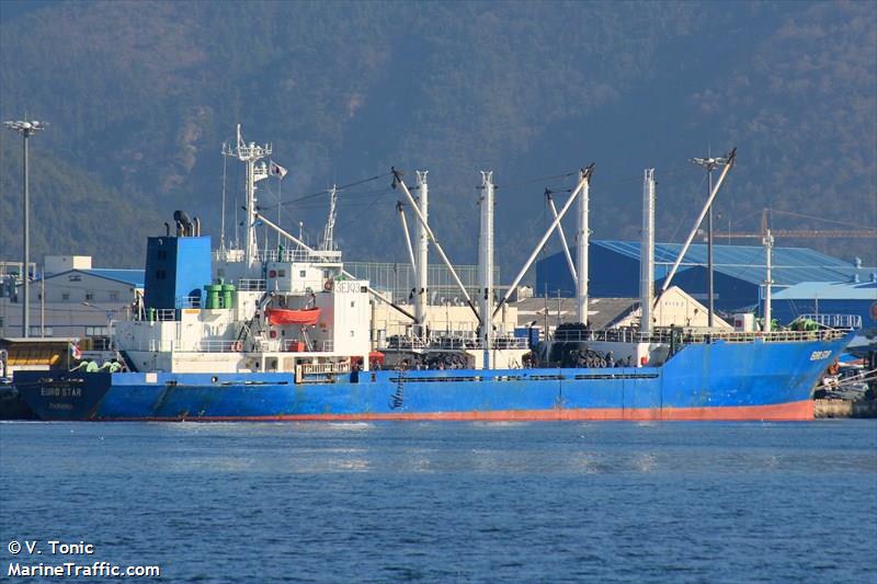 euro star (Refrigerated Cargo Ship) - IMO 8319055, MMSI 372594000, Call Sign 3EJQ3 under the flag of Panama