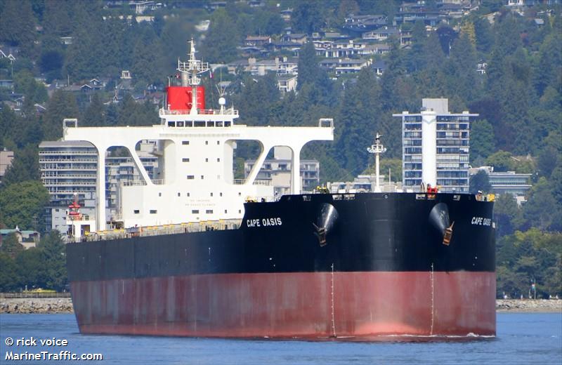 cape oasis (Bulk Carrier) - IMO 9802097, MMSI 372893000, Call Sign 3FDT5 under the flag of Panama