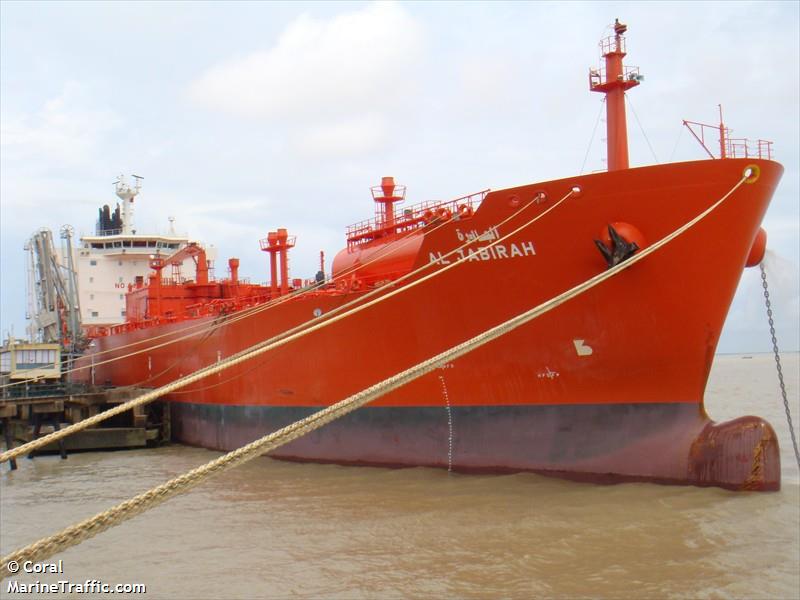 al jabirah (LPG Tanker) - IMO 9332042, MMSI 403574000, Call Sign HZQB under the flag of Saudi Arabia