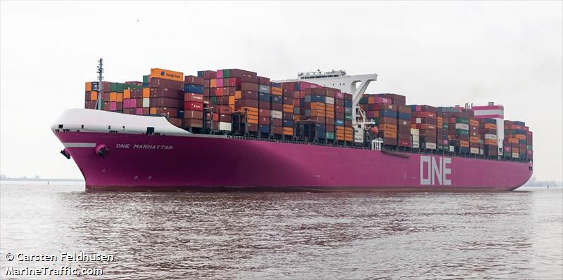 one manhattan (Container Ship) - IMO 9689615, MMSI 431260000, Call Sign 7JVP under the flag of Japan