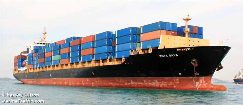 kota gaya (Container Ship) - IMO 9616802, MMSI 477021200, Call Sign VRQR7 under the flag of Hong Kong