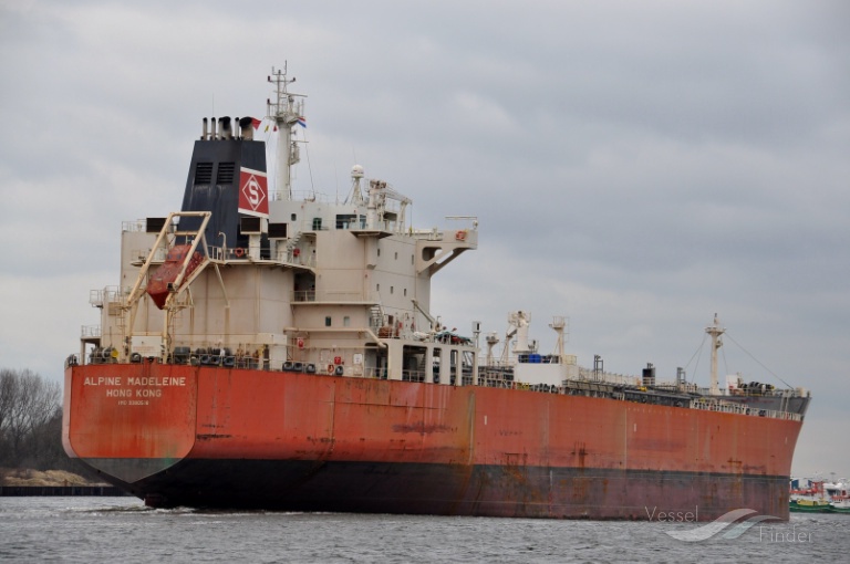 alpine madeleine (Chemical/Oil Products Tanker) - IMO 9380518, MMSI 477110300, Call Sign VREC6 under the flag of Hong Kong