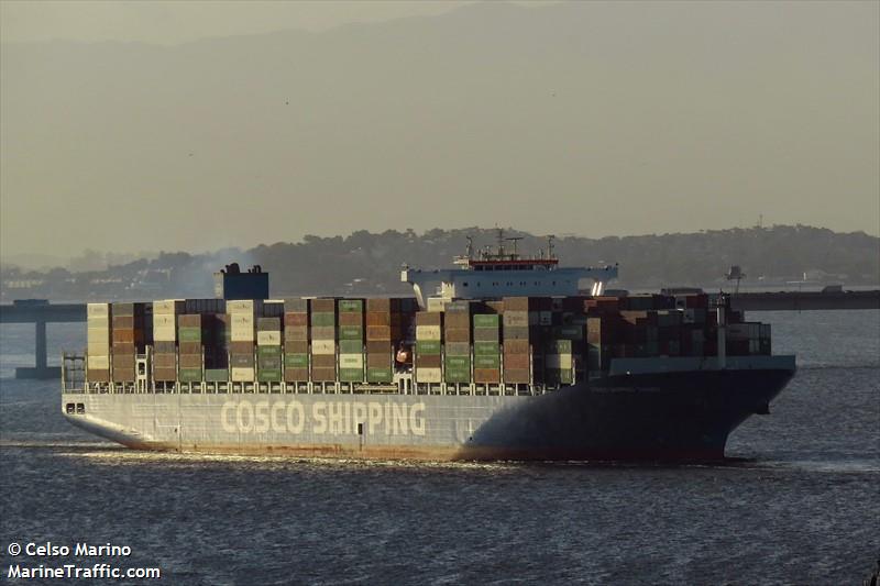 coscoshipping thames (Container Ship) - IMO 9731937, MMSI 477333900, Call Sign VRQP6 under the flag of Hong Kong
