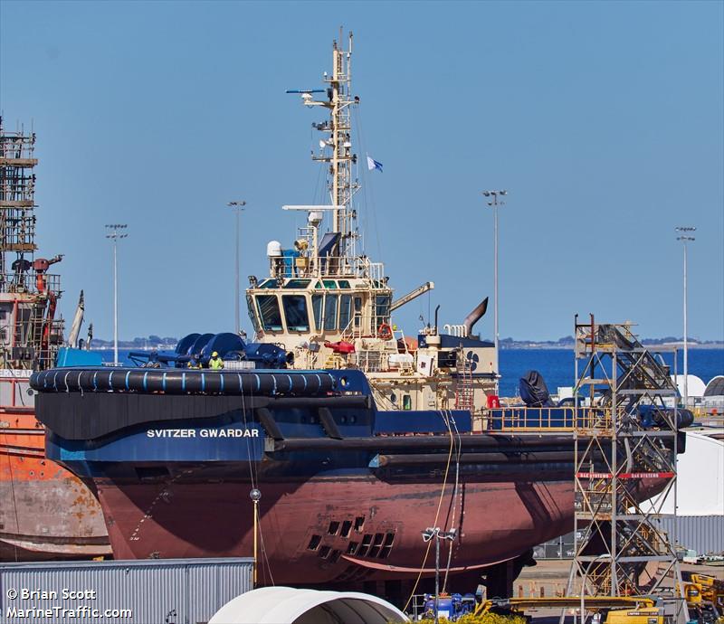 svitzer gwardar (Tug) - IMO 9768435, MMSI 503000104, Call Sign VZTH under the flag of Australia