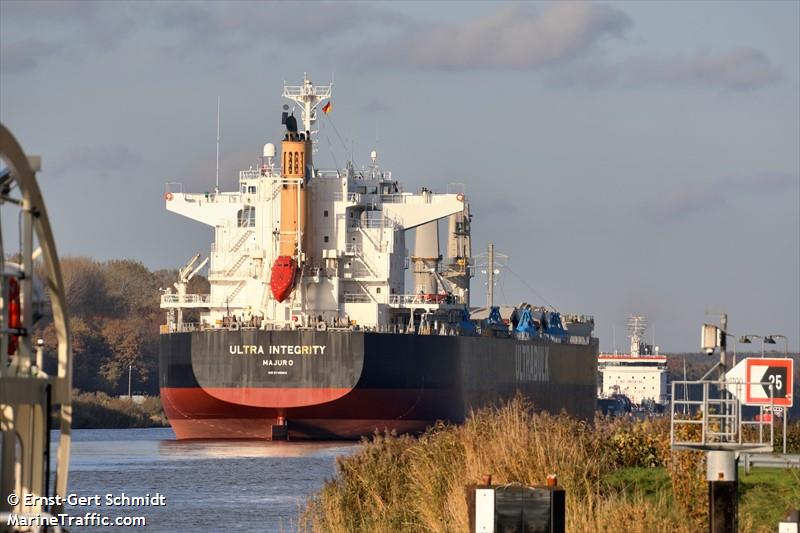 ultra integrity (Bulk Carrier) - IMO 9748083, MMSI 538006751, Call Sign V7QY4 under the flag of Marshall Islands