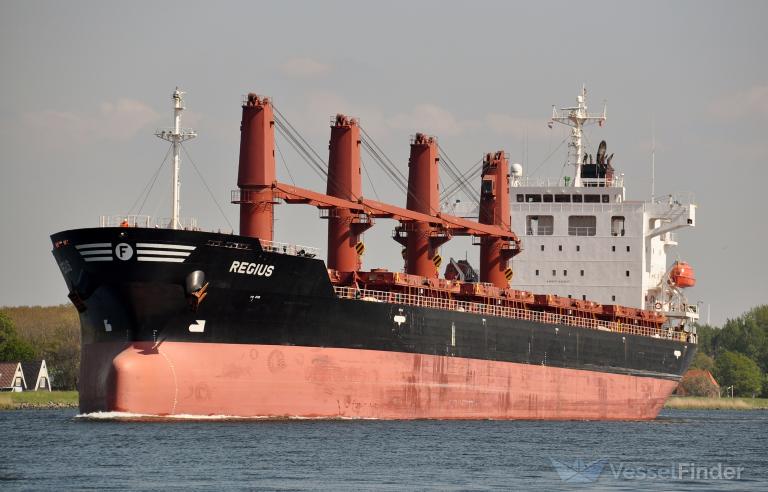 regius (General Cargo Ship) - IMO 9737113, MMSI 538006871, Call Sign V7CG7 under the flag of Marshall Islands