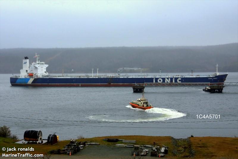 ionic anax (Crude Oil Tanker) - IMO 9802152, MMSI 538007411, Call Sign V7FV4 under the flag of Marshall Islands