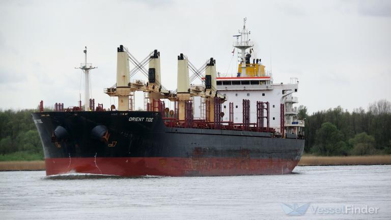 orient tide (Bulk Carrier) - IMO 9467550, MMSI 538008247, Call Sign V7A2139 under the flag of Marshall Islands