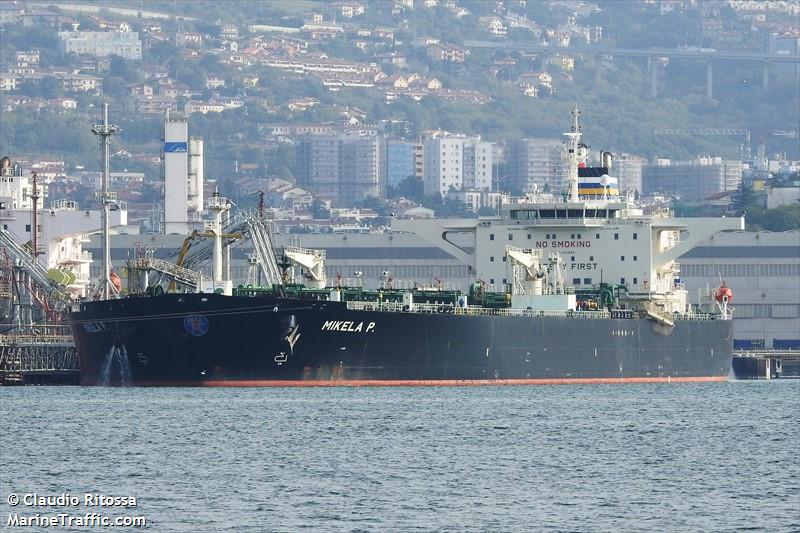 mikela p. (Crude Oil Tanker) - IMO 9440382, MMSI 538008330, Call Sign V7A2244 under the flag of Marshall Islands