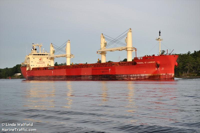 federal st laurent (Bulk Carrier) - IMO 9838462, MMSI 538008404, Call Sign V7A2319 under the flag of Marshall Islands