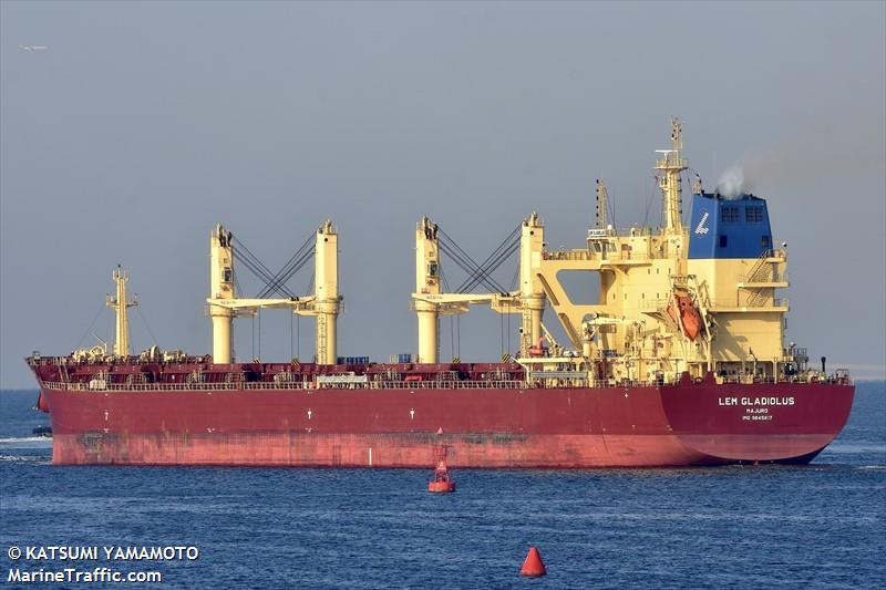 lem gladiolus (Bulk Carrier) - IMO 9845817, MMSI 538008589, Call Sign V7A2545 under the flag of Marshall Islands