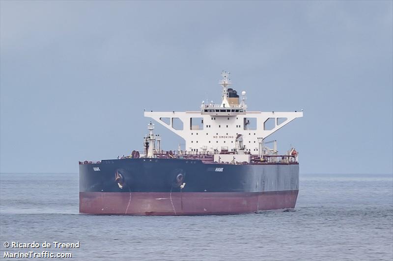 hawk (Crude Oil Tanker) - IMO 9246645, MMSI 538008623, Call Sign V7A2588 under the flag of Marshall Islands