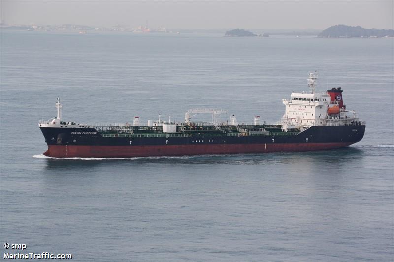 ocean porpoise (Chemical/Oil Products Tanker) - IMO 9809083, MMSI 563042100, Call Sign 9V5228 under the flag of Singapore