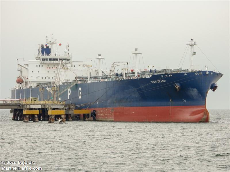 serjeant (LPG Tanker) - IMO 9694634, MMSI 563155000, Call Sign 9V231 under the flag of Singapore