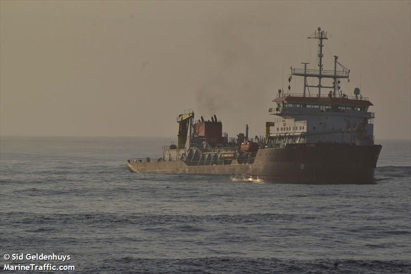 ilembe (Hopper Dredger) - IMO 9741891, MMSI 601245600, Call Sign ZRMB under the flag of South Africa