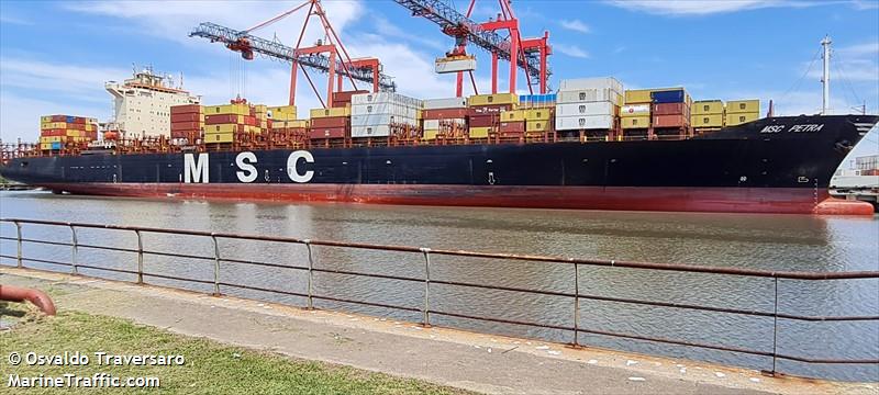 msc petra (Container Ship) - IMO 9222302, MMSI 636014644, Call Sign A8VP5 under the flag of Liberia
