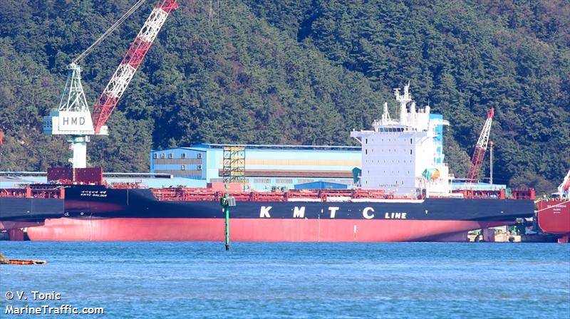 kmtc dalian (Container Ship) - IMO 9882229, MMSI 636020254, Call Sign D5YI9 under the flag of Liberia