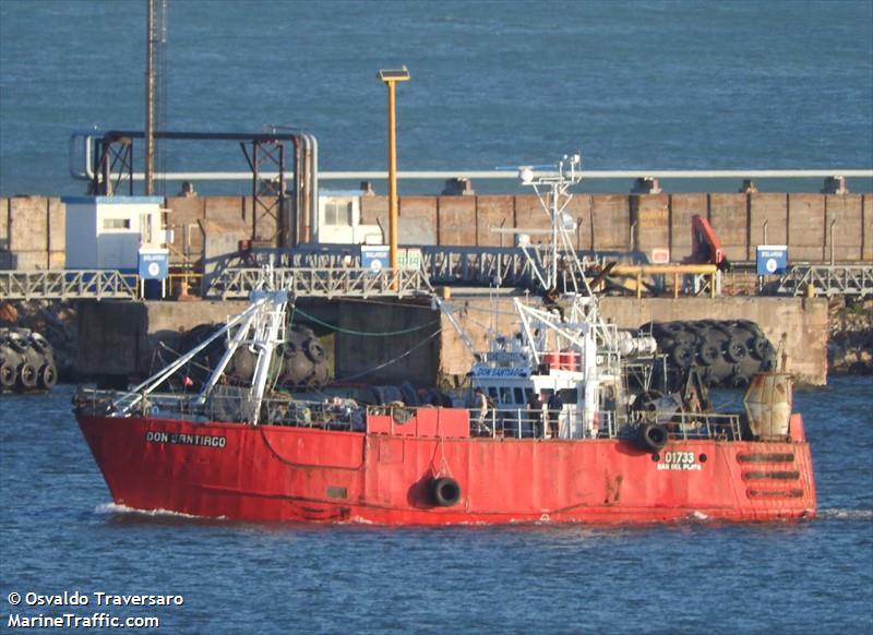 don santiago (Fishing Vessel) - IMO 9020948, MMSI 701000818, Call Sign SSD under the flag of Argentina
